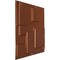 Ekena Millwork 19 5/8in. W x 19 5/8in. H Gomez EnduraWall Decorative 3D Wall Panel Covers 2.67 Sq. Ft. WP20X20GOBCO - alternate 3